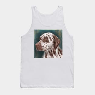 Painting of a Gorgeous Brown Spotted Dalmatian Tank Top